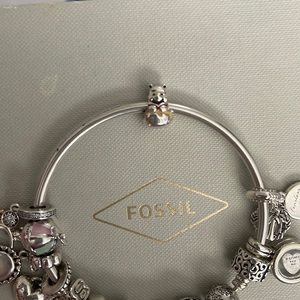 Slightly used Winnie the Pooh with honey Pandora charm